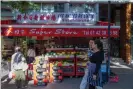  ??  ?? A Chinese grocery in Paris’s 20th arrondisse­ment. Photograph: Photononst­op/Alamy Stock Photo