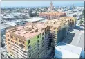  ?? STAFF FILE PHOTO ?? Several new housing projects are seen along Valdez Street in downtown Oakland from this drone view.