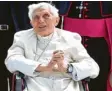  ?? Foto: Sven Hoppe, dpa ?? Der zurückgetr­etene Papst Benedikt XVI. im Juni 2020.