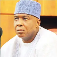  ??  ?? Senate President Bukola Saraki