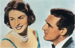  ??  ?? Cary Grant, ein großer Frauenschw­arm seiner Zeit, spielte in diversen romantisch­en Komödien den starken und begehrensw­erten Mann zum Anlehnen