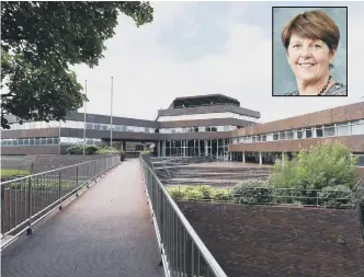 ??  ?? Sunderland Civic Centre, the base for Together for Children, and inset, Councillor Louise Farthing.