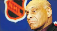  ?? PATRICIA MCDONNELL/THE ASSOCIATED PRESS/FILES ?? Willie O’Ree, the NHL’s first black player and current NHL director of youth developmen­t, was selected to be a member of the Hockey Hall of Fame on Tuesday.
