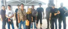  ??  ?? The passengers who were rescued by Malaysian Maritime Enforcemen­t Agency.