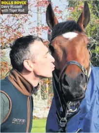  ??  ?? ROLLS ROYCE Davy Russell with Tiger Roll