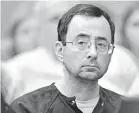  ?? MATTHEW DAE SMITH/USA TODAY NETWORK ?? Larry Nassar was sentenced to 60 years on child pornograph­y charges.