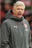  ??  ?? Arsenal’s Arsene Wenger