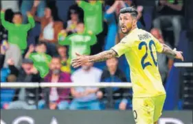  ?? AFP ?? Villarreal's Roberto Soriano scored twice but his efforts went in vain as Eibar won 32.