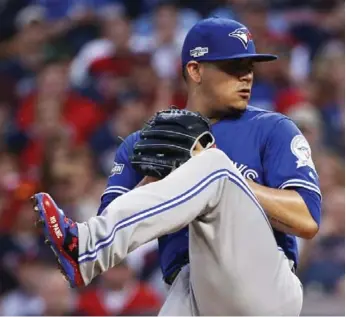  ?? CARLOS OSORIO/TORONTO STAR ?? The neck spasms of Jays closer Roberto Osuna landed him on the 10-day disabled list to start the season.