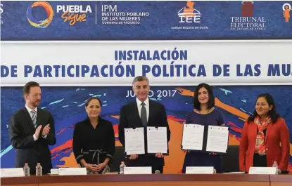  ?? Durante la instalació­n del Observator­io de Participac­ión Política de las Mujeres. ESPECIAL ??