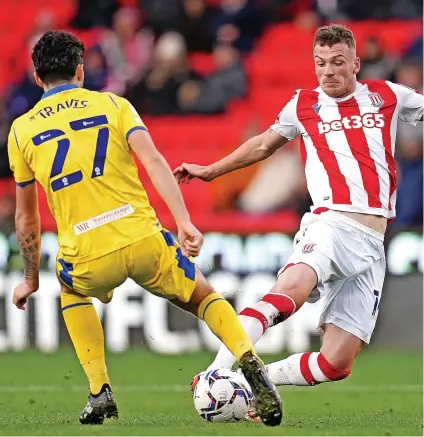  ?? ?? REWARD: Stoke City wing-back Josh Tymon has committed his future to the club.