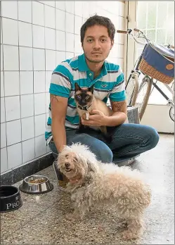  ?? NESTOR GRASSI ?? EMPRENDIMI­ENTO. Pablo Gallego creó Pet Sitters Buenos Aires.