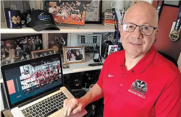  ?? MIKAYLA RAO SPECIAL TO TORSTAR ?? U SPORTS women's basketball coach of the year Mike Rao is among Brock University mentors who conducted clinics online.