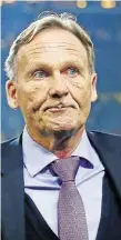  ??  ?? Reagierte sichtlich geschockt: BVB-Boss Hans-Joachim Watzke