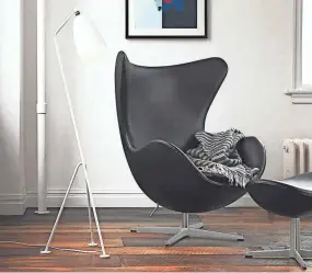  ?? DESIGN WITHIN REACH ?? The Egg Chair, introduced in 1958, is a famous design by Arne Jacobsen. It currently is carried at Design Within Reach.