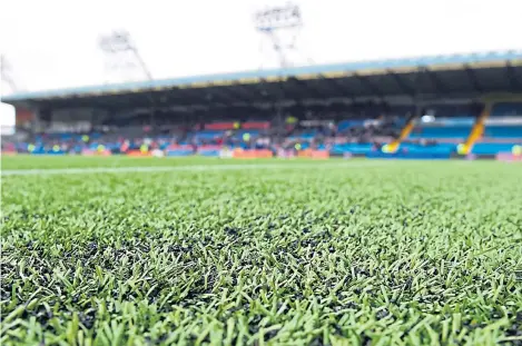  ?? Picture: SNS. ?? Kilmarnock have plans to replace the artificial surface at Rugby Park at the end of the season.