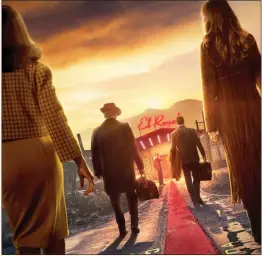  ??  ?? Lukas Haas as Michael Collins, Ryan Gosling as Neil Armstrong and Corey Stoll as Buzz Aldrin in First Man No one and nothing is quite as they seem at the El Royale motel