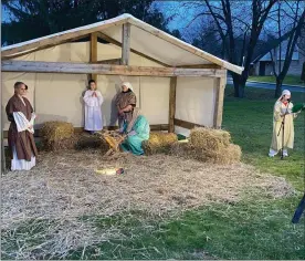  ?? ?? Live nativity at Christmas in Birdsboro.