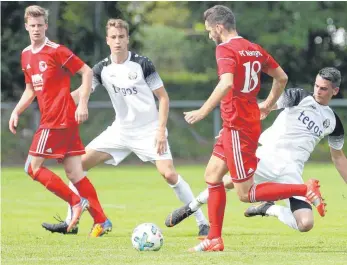  ?? FOTO: THOMAS WARNACK ?? Das Aus des FC Wangen in der ersten Runde des WFV-Pokals in Ostrach kam überrasche­nd.