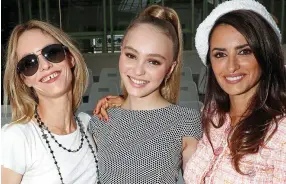  ??  ?? New looks: Vanessa Paradis, Lily Rose Depp and Penelope