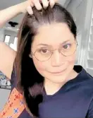  ??  ?? Tourism Secretary Berna Puyat shows gray hair on Instagram.