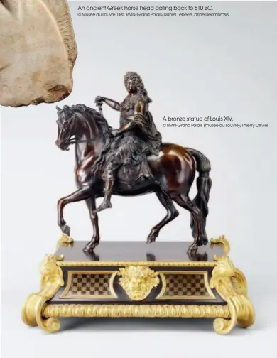  ?? © RMN- Grand Palais (musée du Louvre)/thierry Ollivier ?? A bronze statue of Louis XIV.
