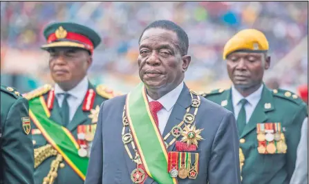  ?? ISITHOMBE NGABE: WSJ.NET ?? UMENGAMELI waseZimbab­we, uMnu Emmerson Mnangagwa oqashwe ngamasosha, uthi abalimi abamhlophe abaphucwe umhlaba kusaphethe uMnu Robert Mugabe, mabahlanze ngedela ngeke bawubuyise­lwe.