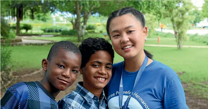  ?? SUPPLIED ?? Albany resident Joanna Sun is on a 13-month volunteers­hip.