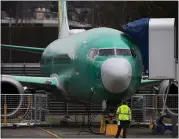  ?? RUTH FREMSON — THE NEW YORK TIMES ?? A new, unpainted 737MAX 9by Boeing. The stakes for Boeing are high, with 4,600 pending orders that promise to bring in hundreds of billions of dollars.