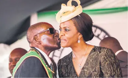  ?? Picture: AFP ?? DISGRACE. Zimbabwe’s First Lady Grace Mugabe was under investigat­ion by SA police this week for an alleged assault on a model who was in a Johannesbu­rg hotel with her two sons. She allegedly attacked Gabriella Engels, 20, with an extension cord on...