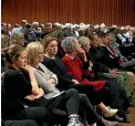  ??  ?? Hundreds of PPTA secondary school teachers attended a union meeting in Invercargi­ll on Tuesday. ROBYN EDIE/STUFF