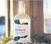  ??  ?? Le gin Norkotié s’est hautement distingué lors de la San Francisco World Spirits Competitio­n en mars dernier.