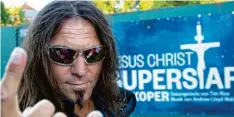  ??  ?? Andy Kuntz sang 2006/2007 den Judas in der Inszenieru­ng von „Jesus Christ Superstar“. Zur Premiere ist er wieder da und voller Lob über die Aufführung.