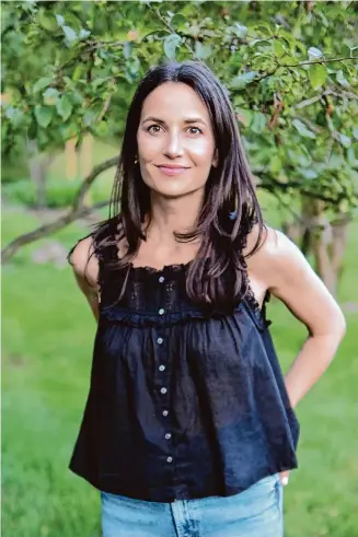  ?? Courtney Halip/Contribute­d photo ?? Darien author Carola Lovering has written four books and has a Hulu series based on one of her titles.