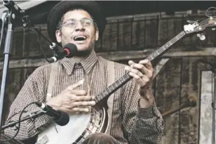  ?? CONTRIBUTE­D PHOTO ?? Dom Flemons will perform Friday at 7 p.m. at the Harris Arts Center during the Georgia String Band Festival, which coincides with the BBQ, Boogie and Blues festival being held in Calhoun, Ga. Tickets are $20. For more informatio­n: 706-629-2599.