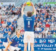  ?? FOTO: GÜNTER KRAM ?? Zuspieler Jakub Janouch war am Mittwoch bester Häfler.