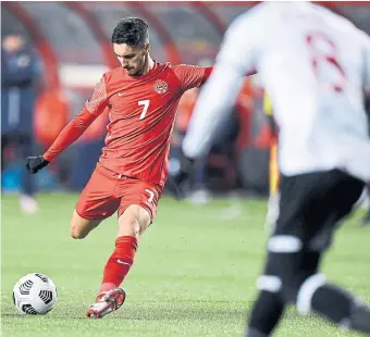  ?? SOCCRATES IMAGES GETTY IMAGES FILE PHOTO ?? Canada’s Stephen Eustáquio is day-to-day after reports out of Portugal he had contracted COVID-19.
