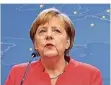  ?? FOTO: AFP/MARIN ?? Angela Merkel erhielt nach dem Gipfel von vielen Seiten Lob.