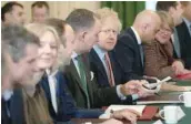  ??  ?? Johnson chaired his first cabinet meeting since last week’s crushing election victory. — AFP