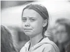  ?? MELISSA RENWICK/AP ?? Swedish climate activist, Greta Thunberg, attends a climate rally, in Vancouver, British Columbia, on Friday.