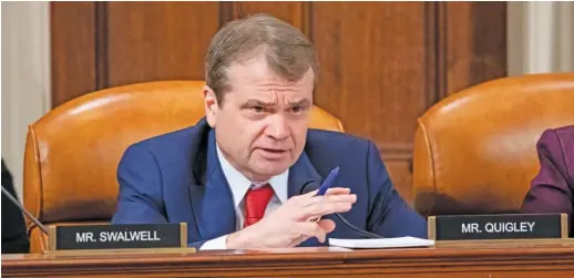  ?? SAMUEL CORUM/POOL/GETTY IMAGES ?? Rep. Mike Quigley, D-Ill., needed what is called a “waiver” from the new House Democratic leader Rep. Hakeem Jeffries, D-N.Y., to serve on the Intelligen­ce panel since his main appointmen­t is to the Appropriat­ions Committee. But Jeffries declined to reappoint him.