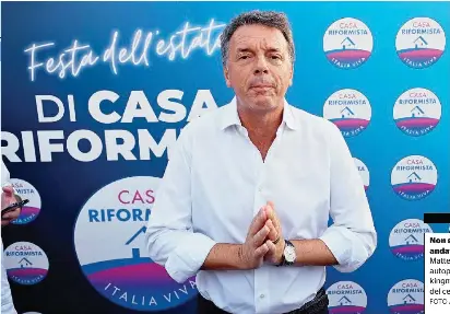 The return of Matteo Renzi to the center of the Italian political debate