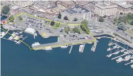  ?? CITY OF VICTORIA ?? Aerial view of Ship Point that’s slated for redevelopm­ent.