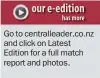  ??  ?? Go to centrallea­der.co.nz and click on Latest Edition for a full match report and photos.