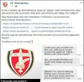  ??  ?? Faksimile nga postimi i Skënderbeu­t në “Facebook”