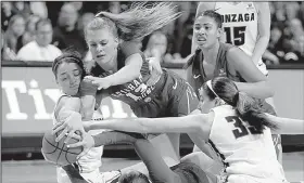  ?? AP/JOHN LOCHER ?? (left) averages 8.4 points and 5.3 rebounds per game for the Bulldogs, who meet UALR on Saturday in the first round of the NCAA Women’s Tournament.