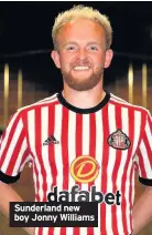  ??  ?? Sunderland new boy Jonny Williams