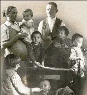  ?? MATEUSZ SZPYTMA VIA AP ?? Polish farmer Jozef Ulma and his pregnant wife, Wiktoria, and their six children were killed by the Nazis in 1944 along with the Jews they sheltered. The Ulma family was beatified by the Vatican as martyrs.