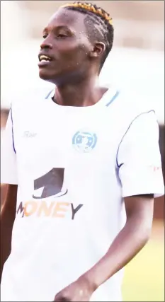  ??  ?? END OF THE ROAD . . . Denver Mukamba’s future as a Dynamos player has virtually come to an end after the club executive resolved not to pursue him for his services