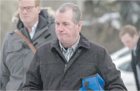  ??  ?? Gerald Stanley en route last month to a courtroom in Battleford, Sask., where he was found not guilty of second-degree murder.